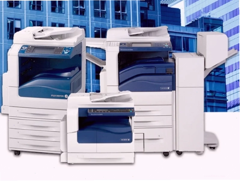 Bản in máy Fuji Xerox bị vệt đen đậm dọc