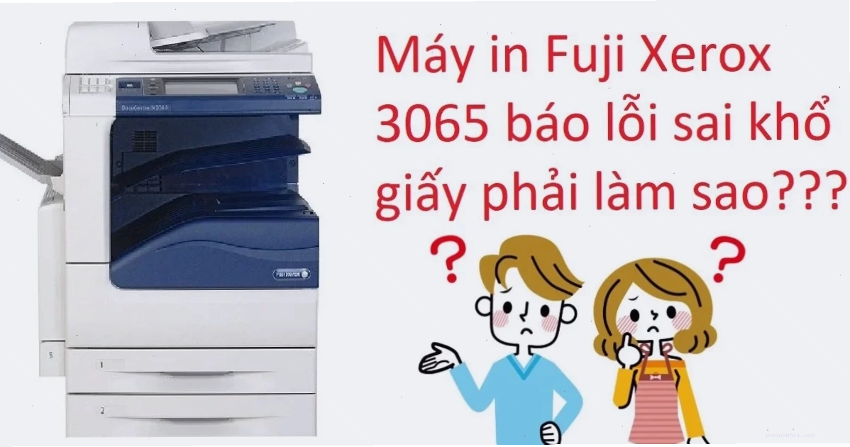 Bản in máy Fuji Xerox có vệt đen đậm chạy dọc