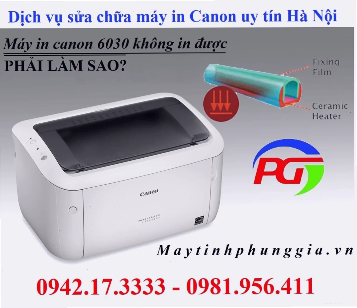 Bảng giá tham khảo chi phí sửa chữa máy in Canon 6030