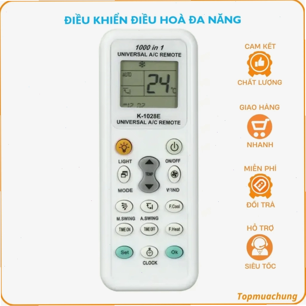 Bảng tổng hợp mã tần số remote điều hòa đa năng theo hãng
