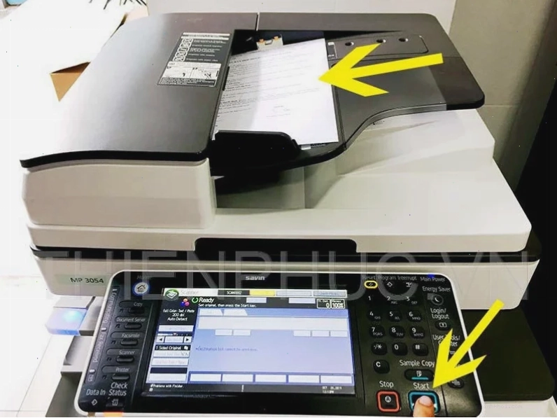Cài đặt thông số scan trên máy photocopy Ricoh