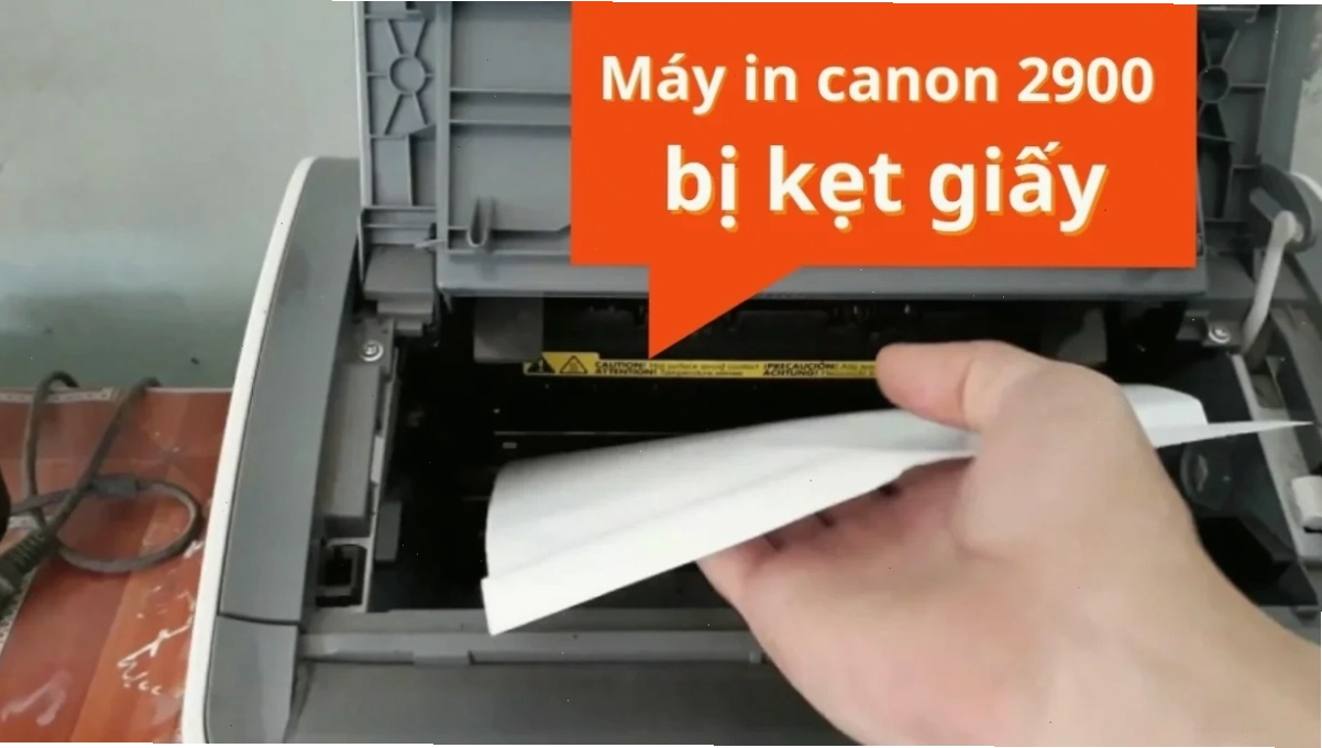Cảm biến giấy trong máy in Canon 2900 cần được kiểm tra vệ sinh định kỳ