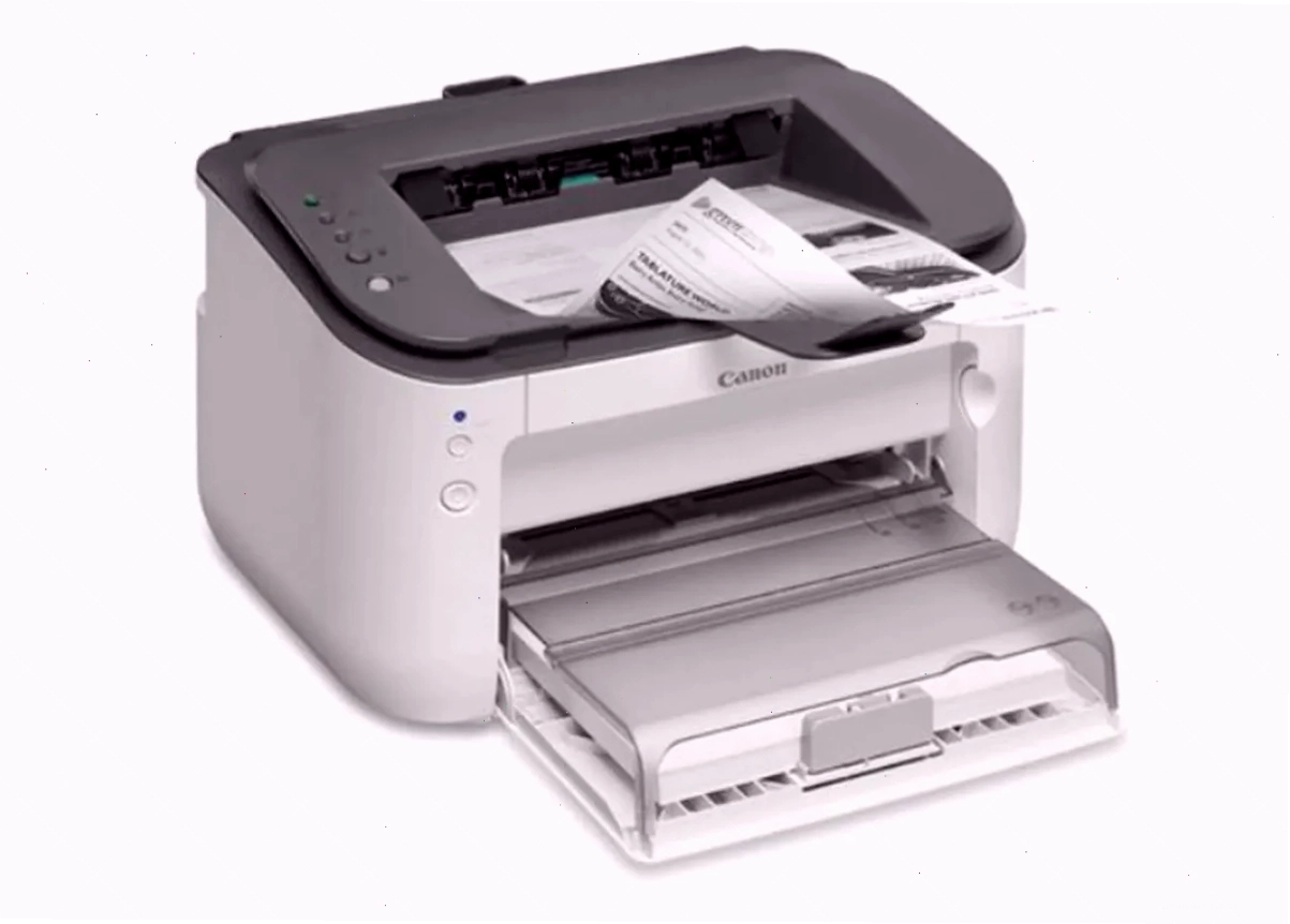 Cận cảnh khay giấy của máy in Canon LBP6680x