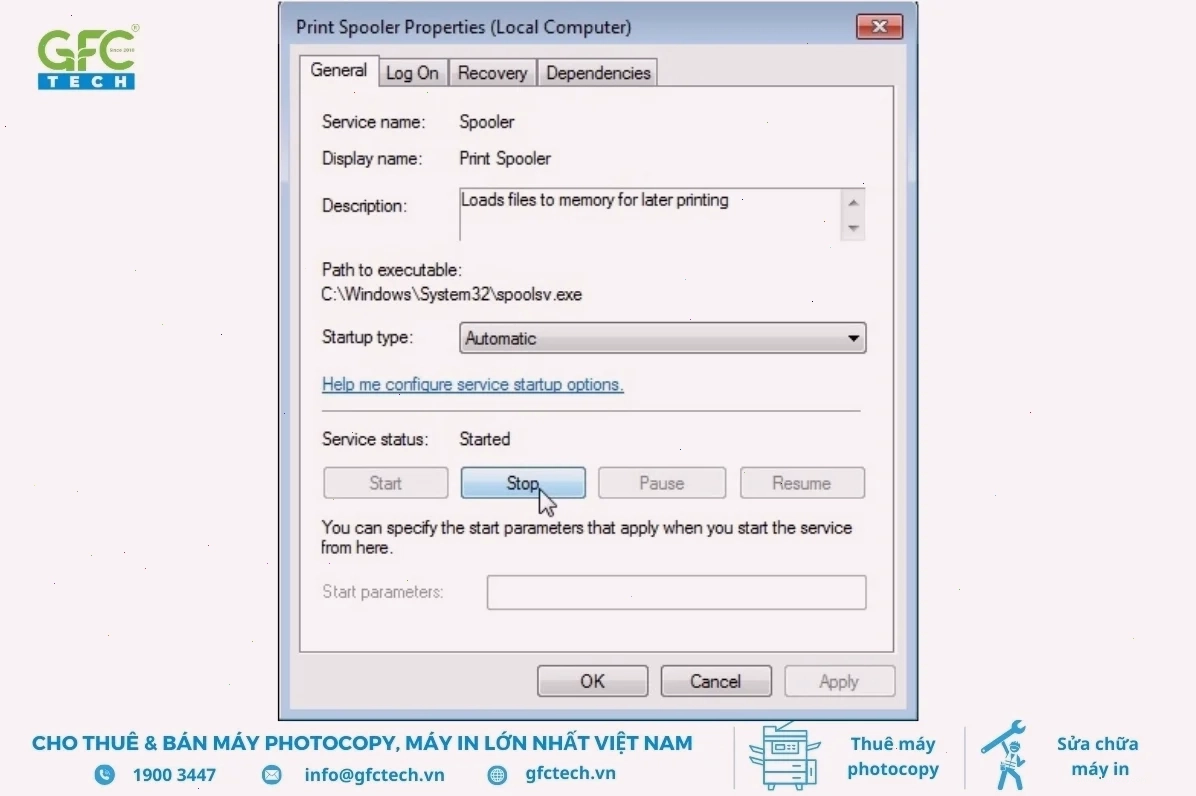 Cập nhật Windows để khắc phục lỗi máy in