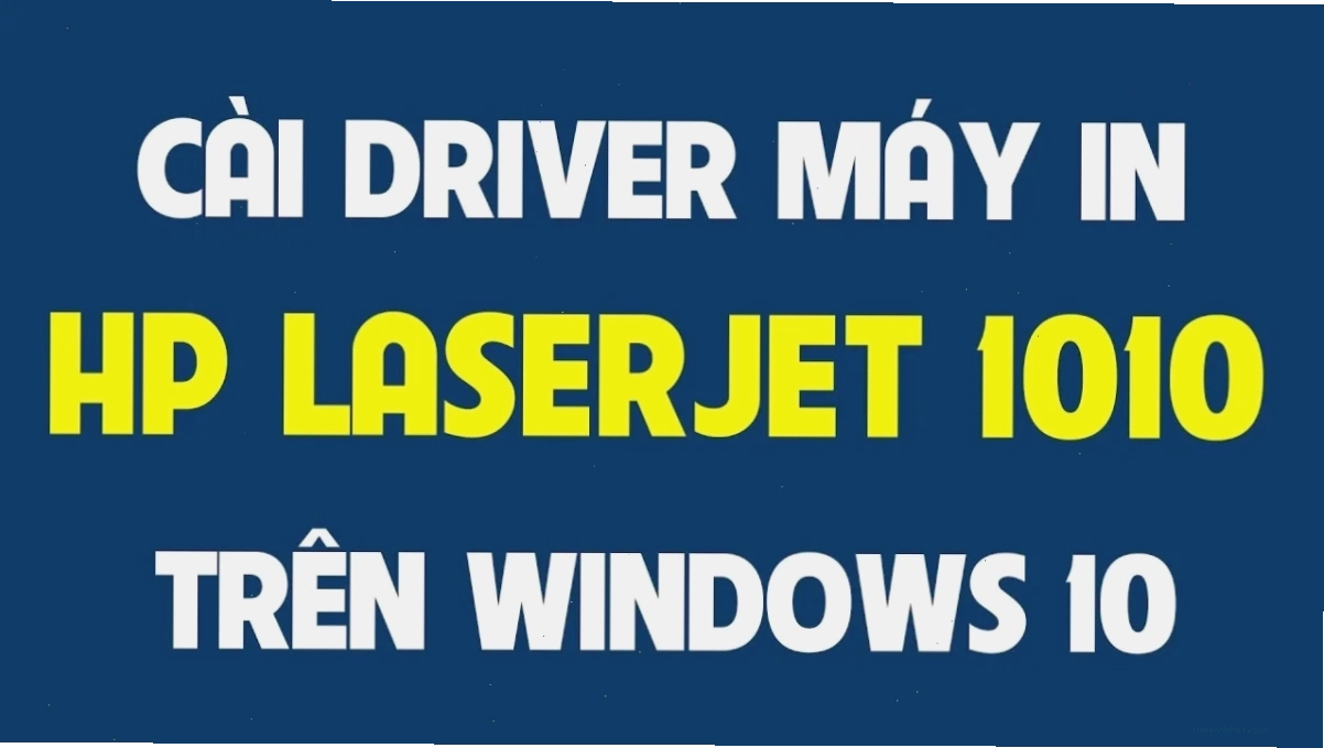 Cửa sổ cài đặt driver máy in HP 1010