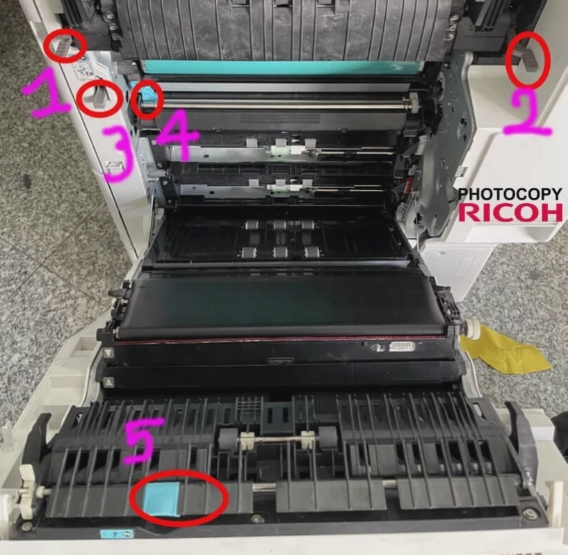 Giải nén tệp driver máy in Ricoh Aficio MP 5001