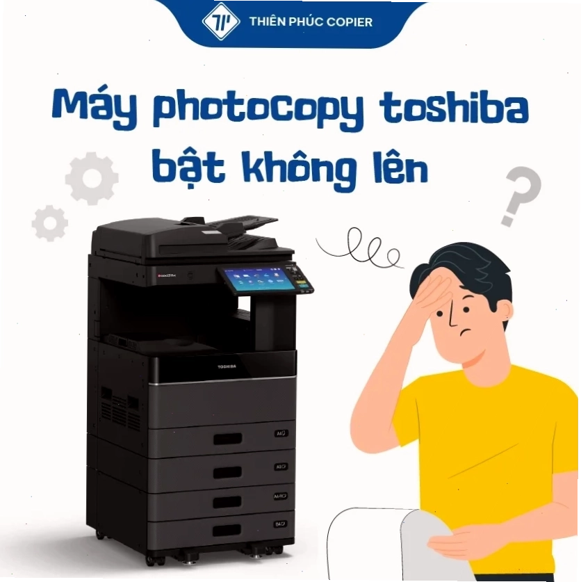 Giao diện báo lỗi driver máy photocopy