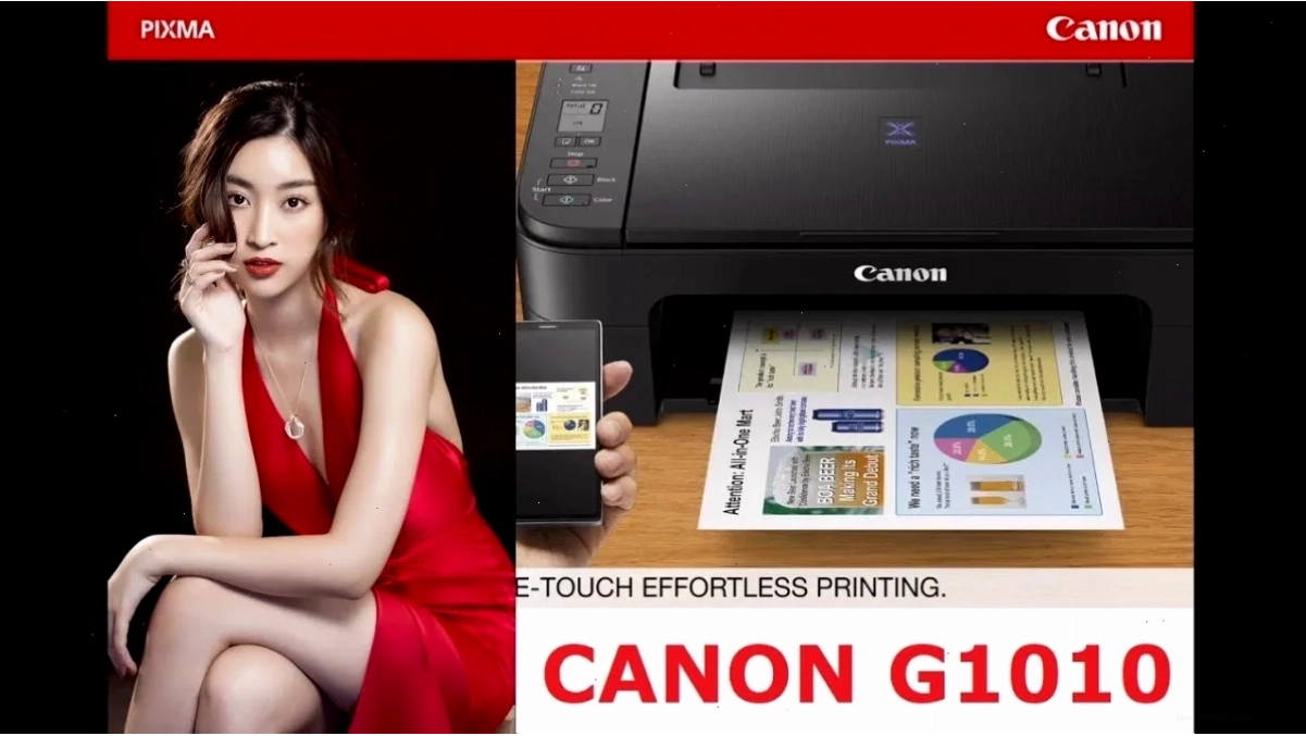 Giao diện cài đặt driver máy in Canon G1010