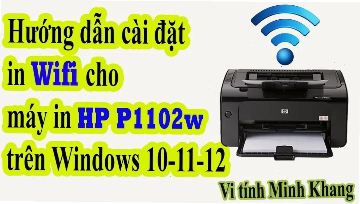 Giao diện cài đặt driver máy in HP LaserJet P1102w trên máy tính