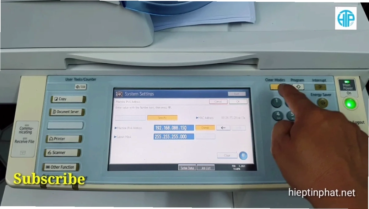 Giao diện cài đặt driver máy in Ricoh