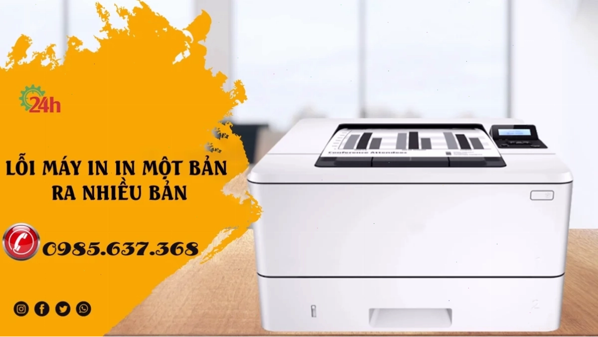 Giao diện cài đặt số lượng bản in trong hộp thoại in