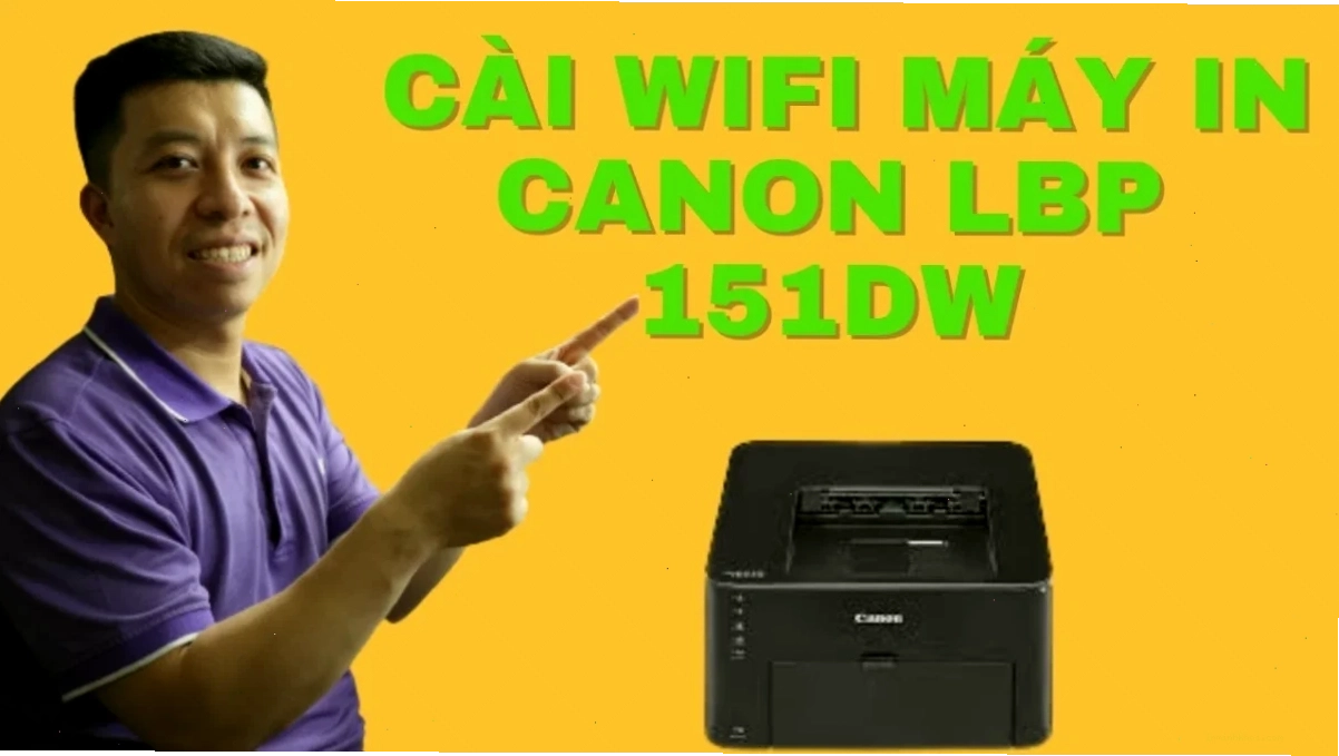 Giao diện công cụ cài đặt mạng cho máy in Canon LBP151dw