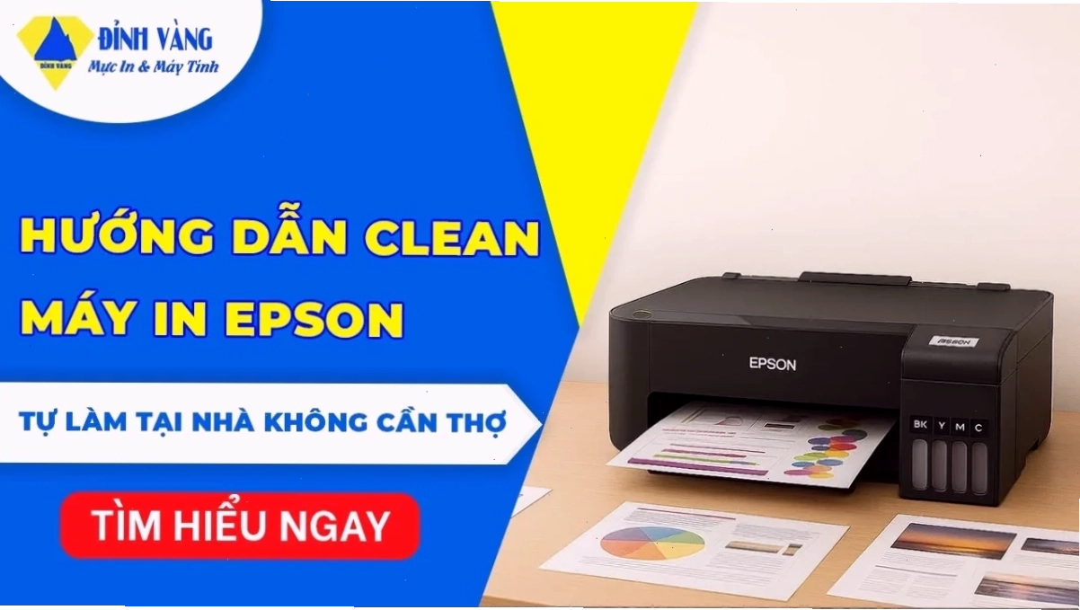 Giao diện cửa sổ tiện ích Head Cleaning trên máy in Epson