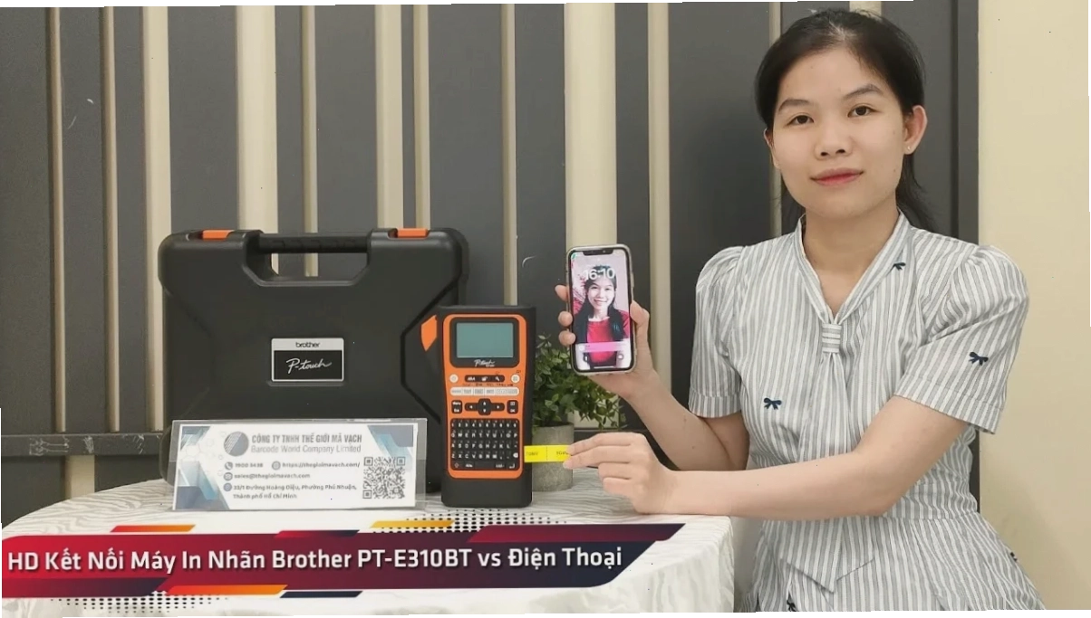 Giao diện ứng dụng Brother Mobile Connect trên điện thoại thông minh