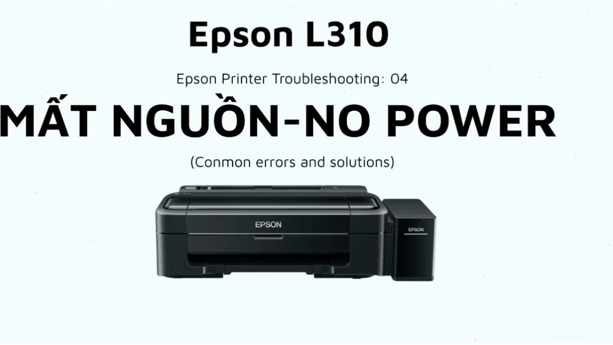 Hình ảnh minh họa giấy bị kẹt trong máy in Epson L310