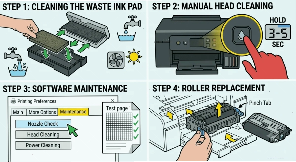 Hộp mực máy in Epson và đầu phun