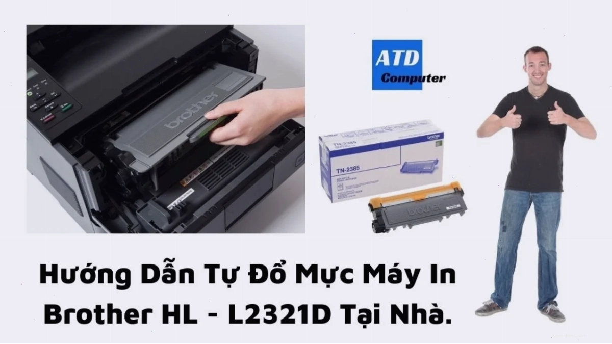 Hộp mực TN-2385 và cụm drum DR-2385 của máy in Brother HL L2321D