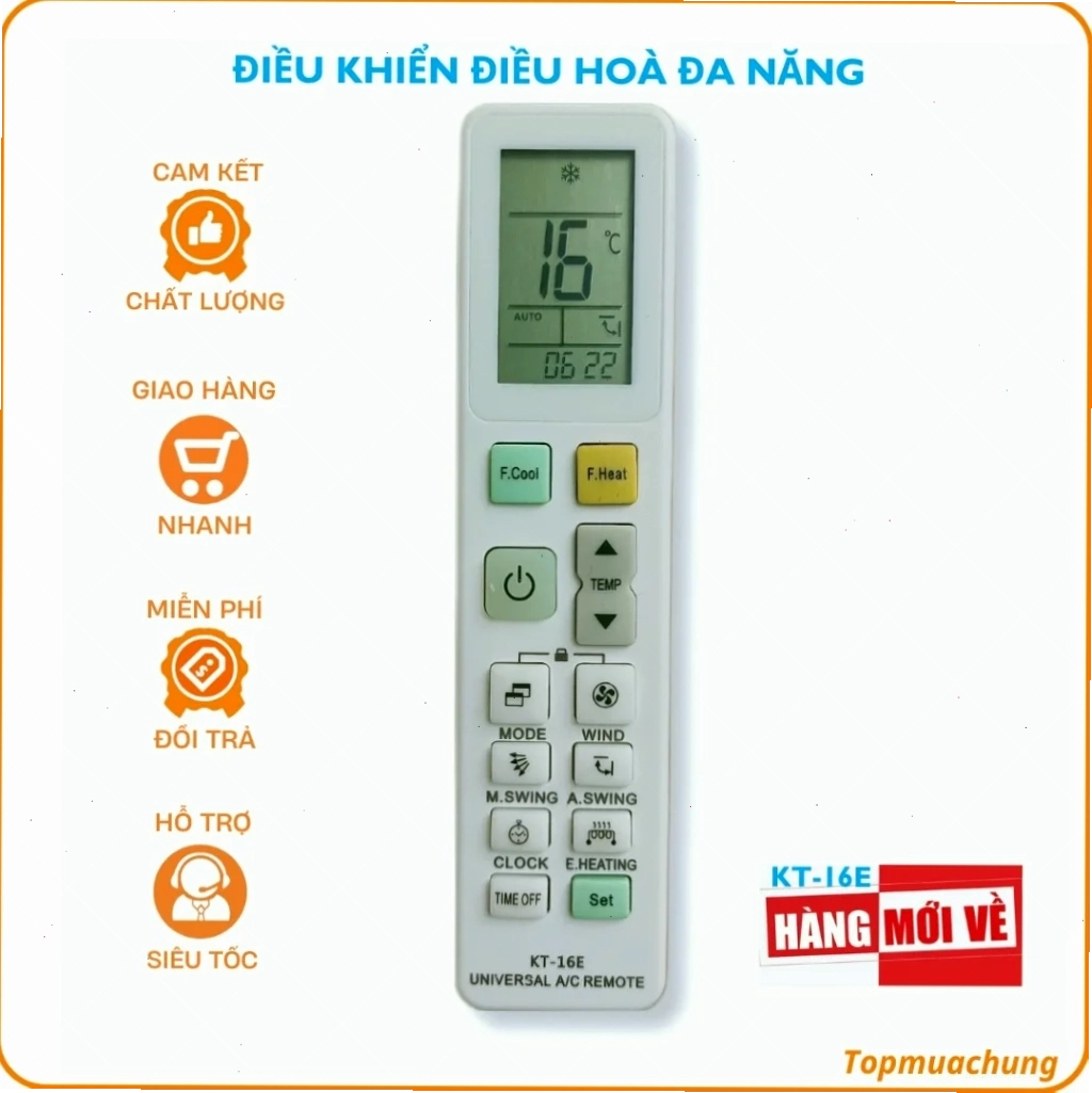 Hướng dẫn thao tác dò tần số thủ công trên remote máy lạnh đa năng