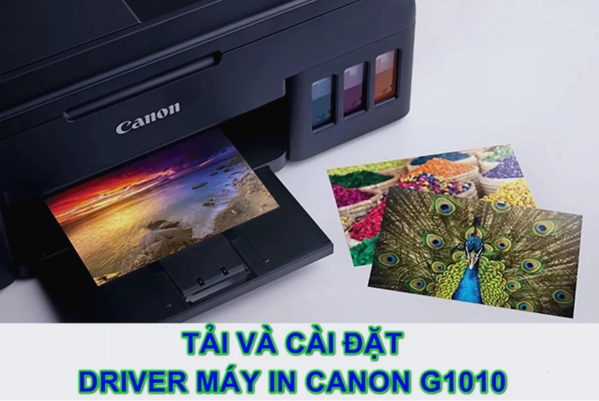 In mẫu kiểm tra vòi phun trên máy in Canon G1010