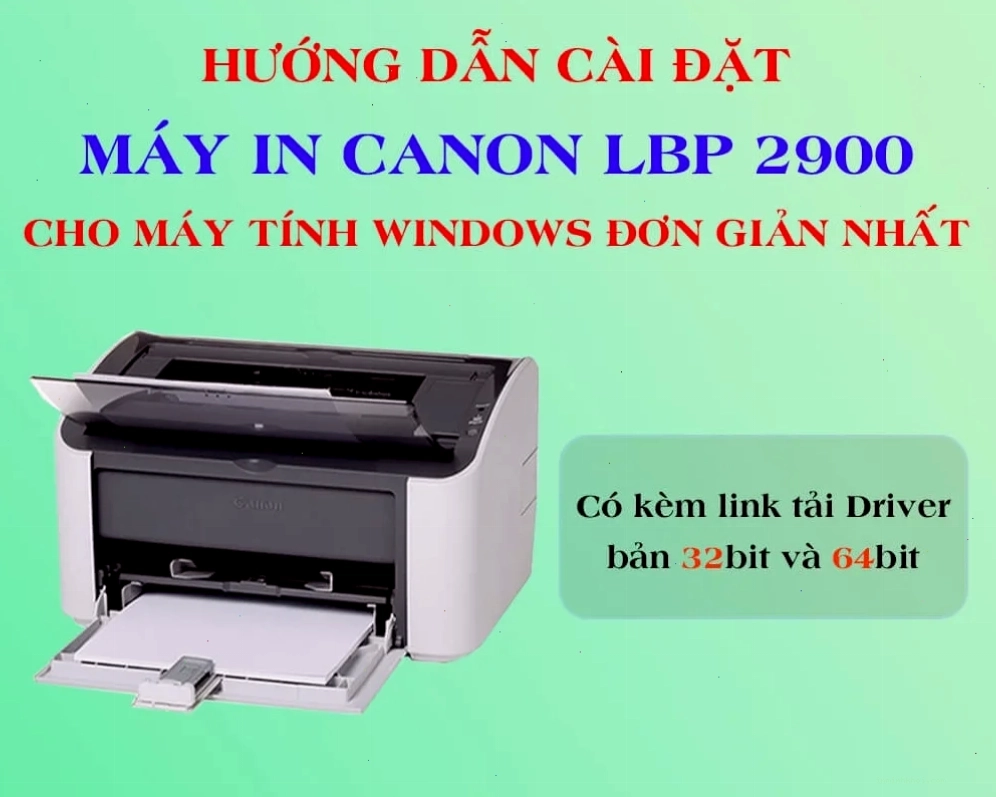 Kết nối máy in Canon 2900 với máy tính qua cáp USB
