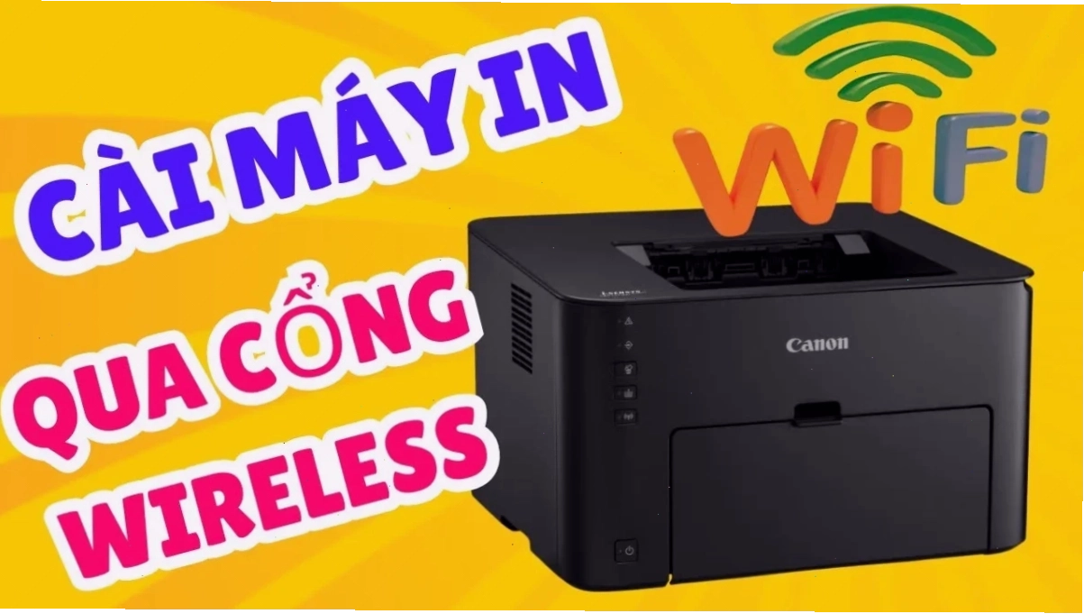 Kết nối máy in Canon LBP151dw với Access Point qua cáp USB