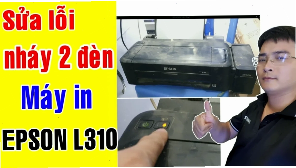 Khởi động lại máy in Epson L310 sau khi xử lý lỗi