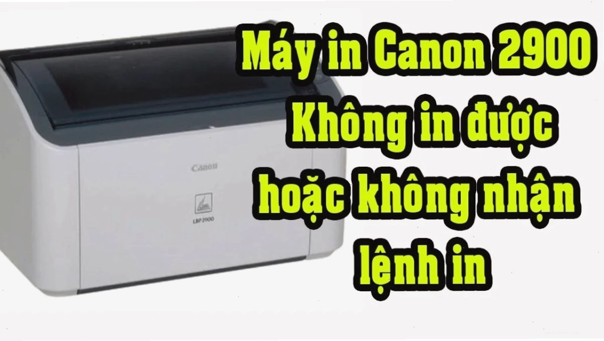 Kiểm tra cáp USB kết nối máy in Canon 2900
