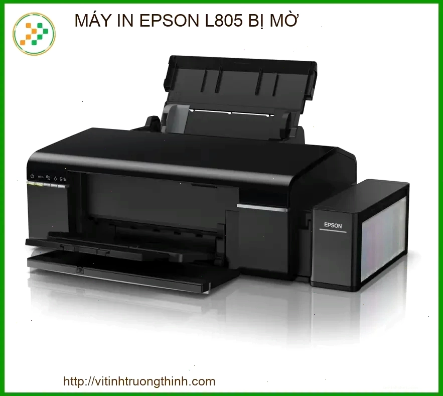 Kiểm tra đầu phun máy in Epson để xử lý lỗi in mờ
