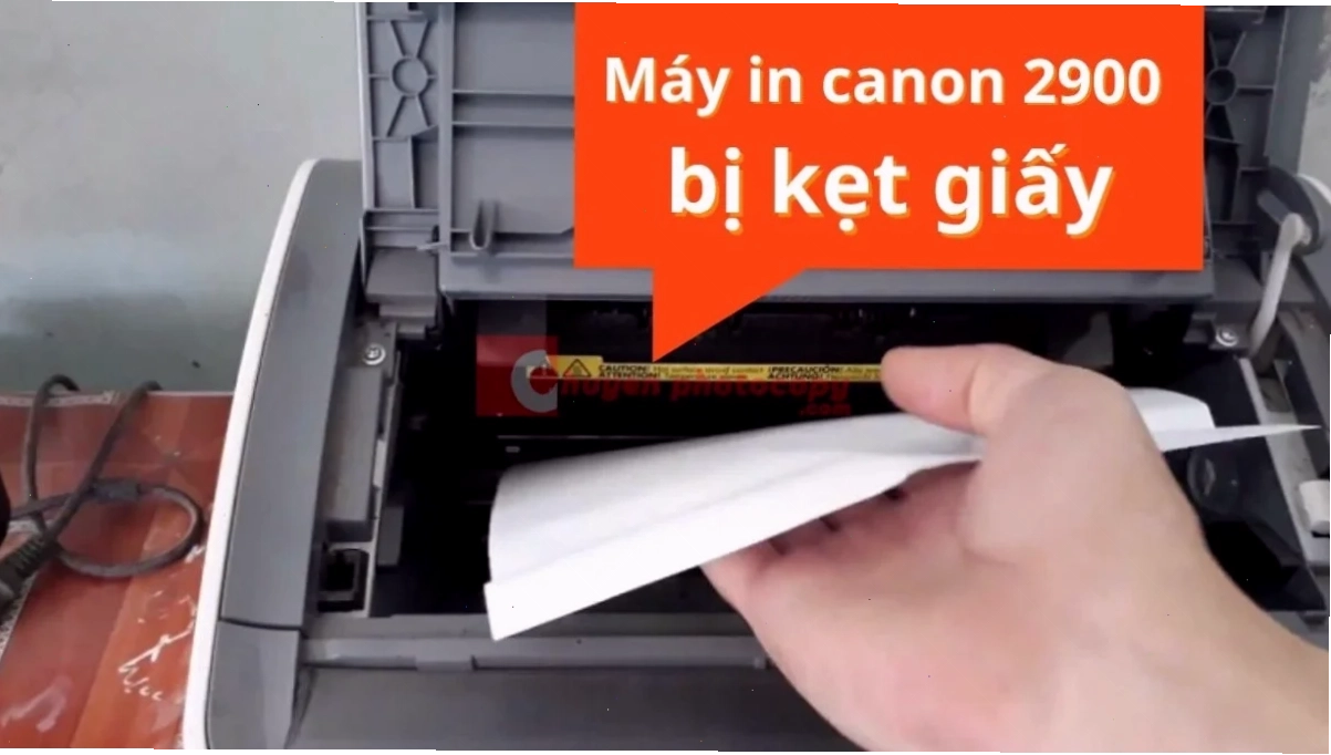 Kiểm tra đường dẫn giấy máy in Canon 2900