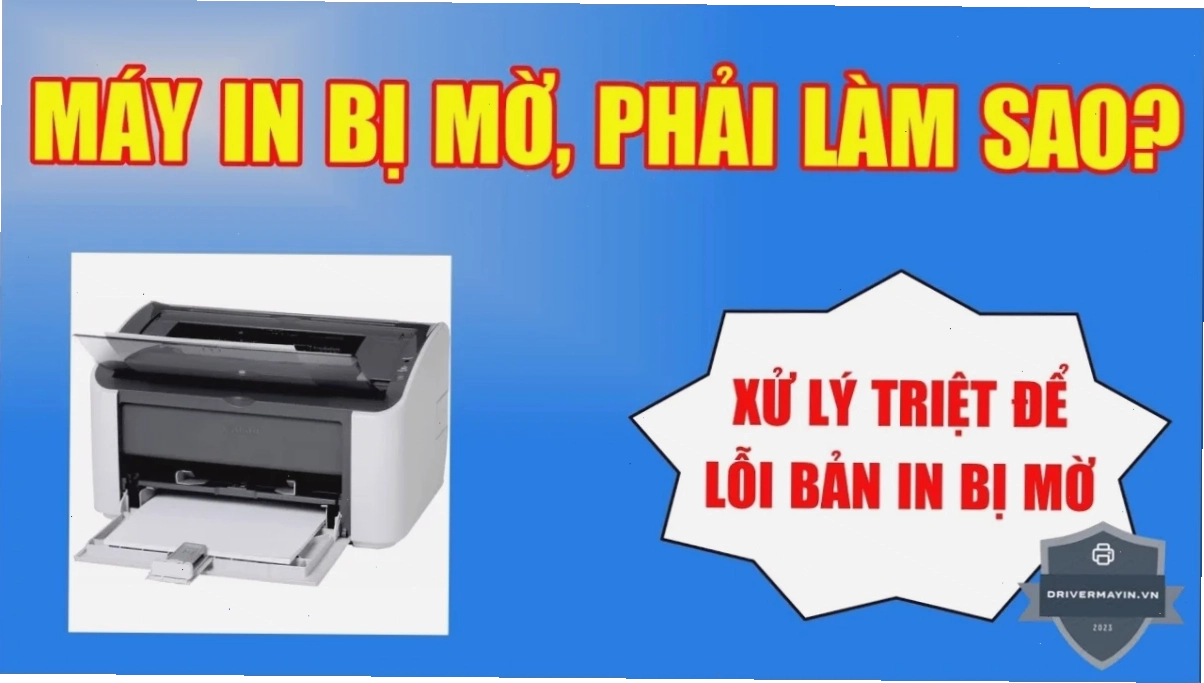 Kiểm tra hộp mực máy in Canon 2900 bị mờ chữ