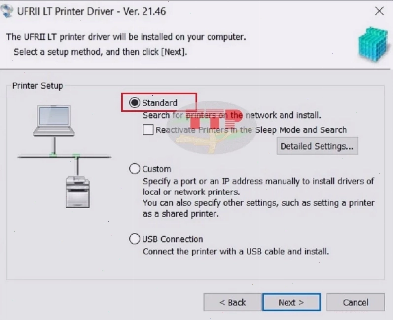 Kiểm tra kết nối cáp USB máy in