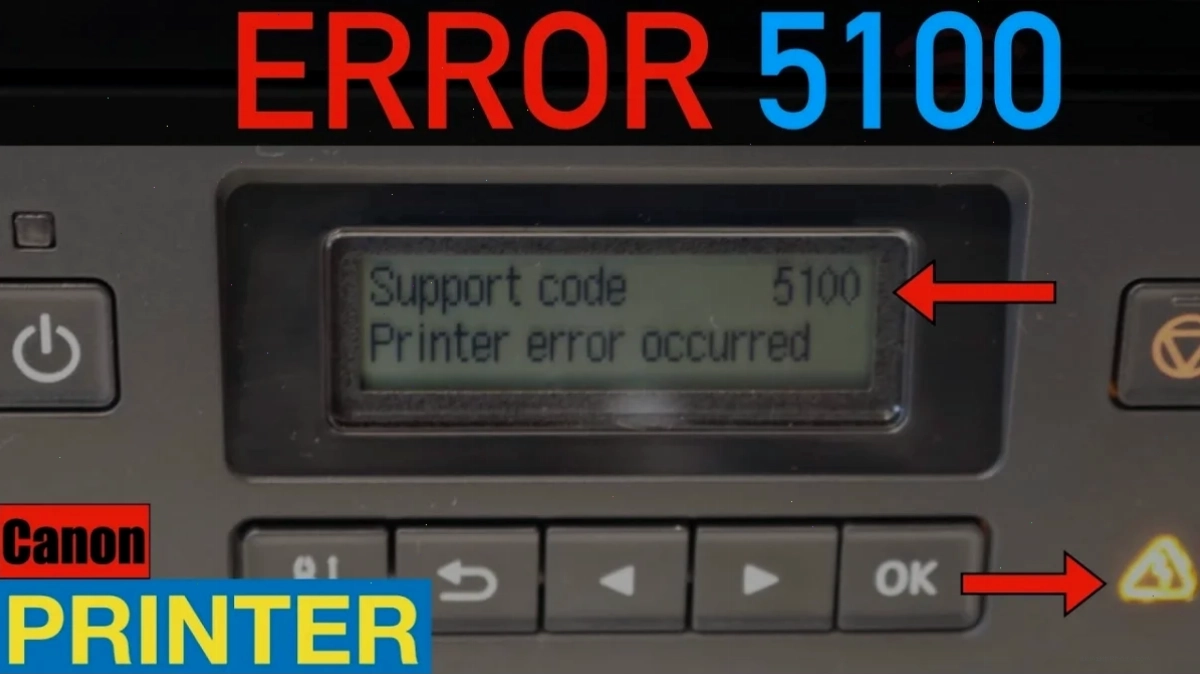 Kiểm tra khay chứa hộp mực máy in Canon IP2770 để khắc phục lỗi 5100