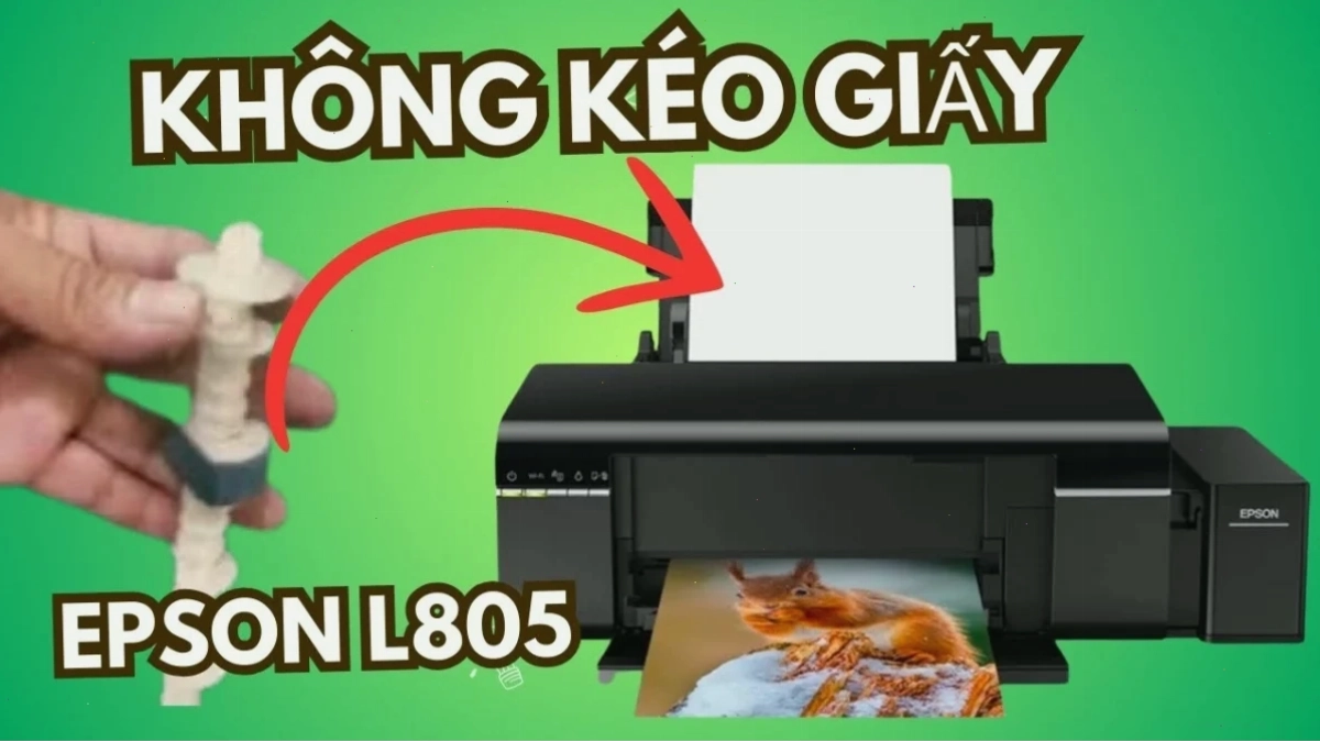 Kiểm tra trục kéo giấy máy in