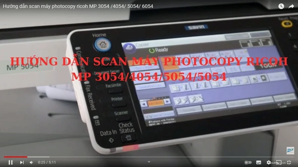 Lưu trữ file scan sau khi hoàn tất quy trình trên máy Ricoh