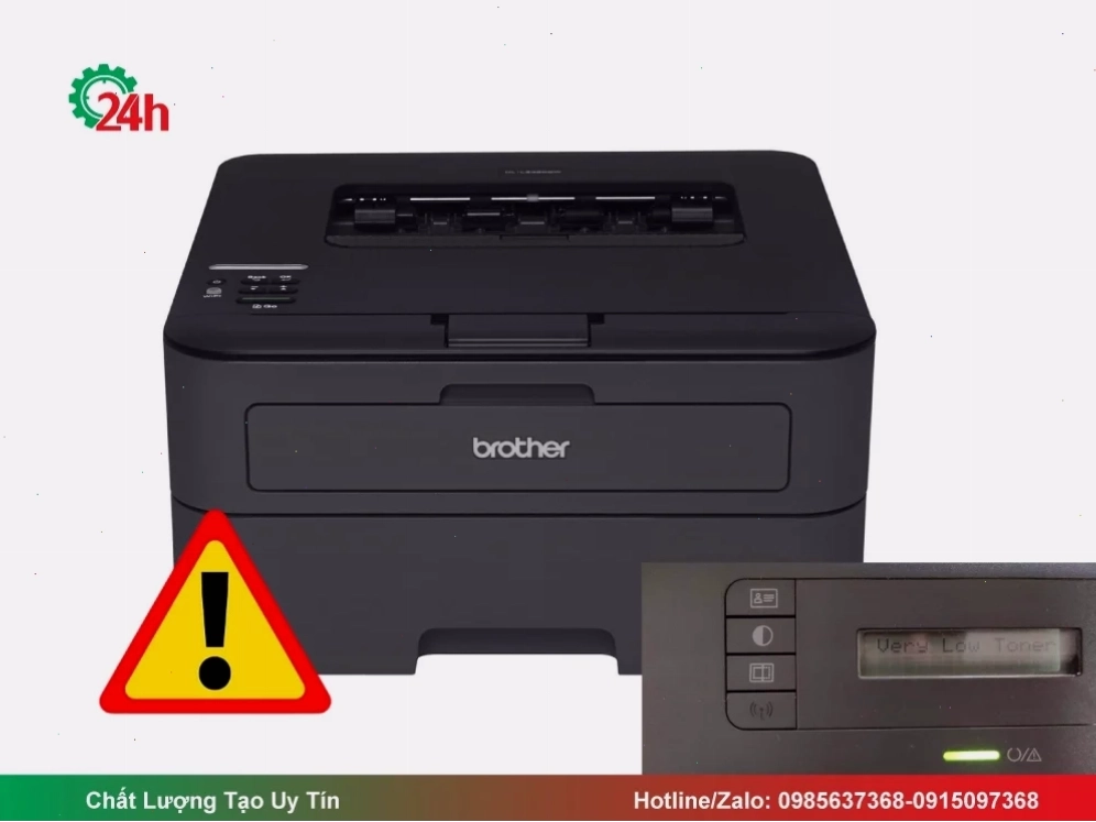 Máy in Brother 2240D báo lỗi toner