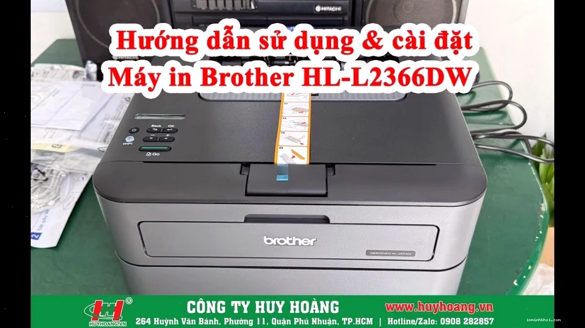 Máy in Brother HL-L2366DW sẵn sàng hoạt động