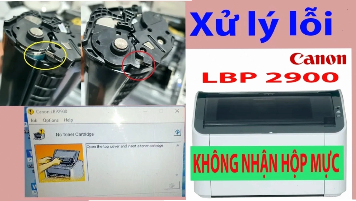 Máy in Canon 2900 hoàn tất quá trình in