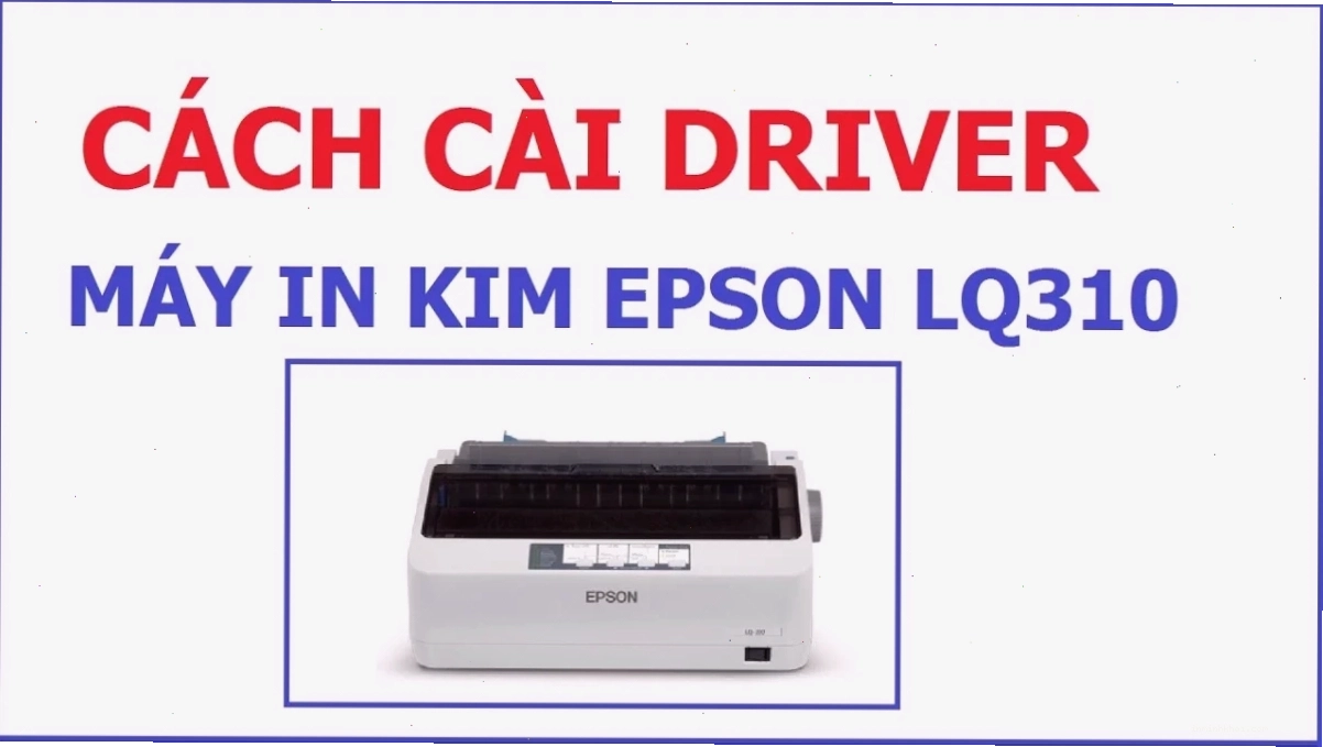 Máy in Epson LQ 300+II đang hoạt động
