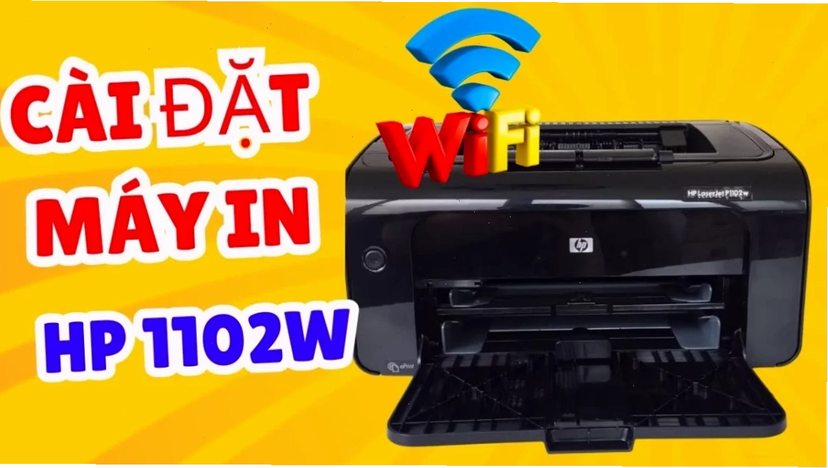 Máy in HP LaserJet P1102 với thiết kế nhỏ gọn hiện đại