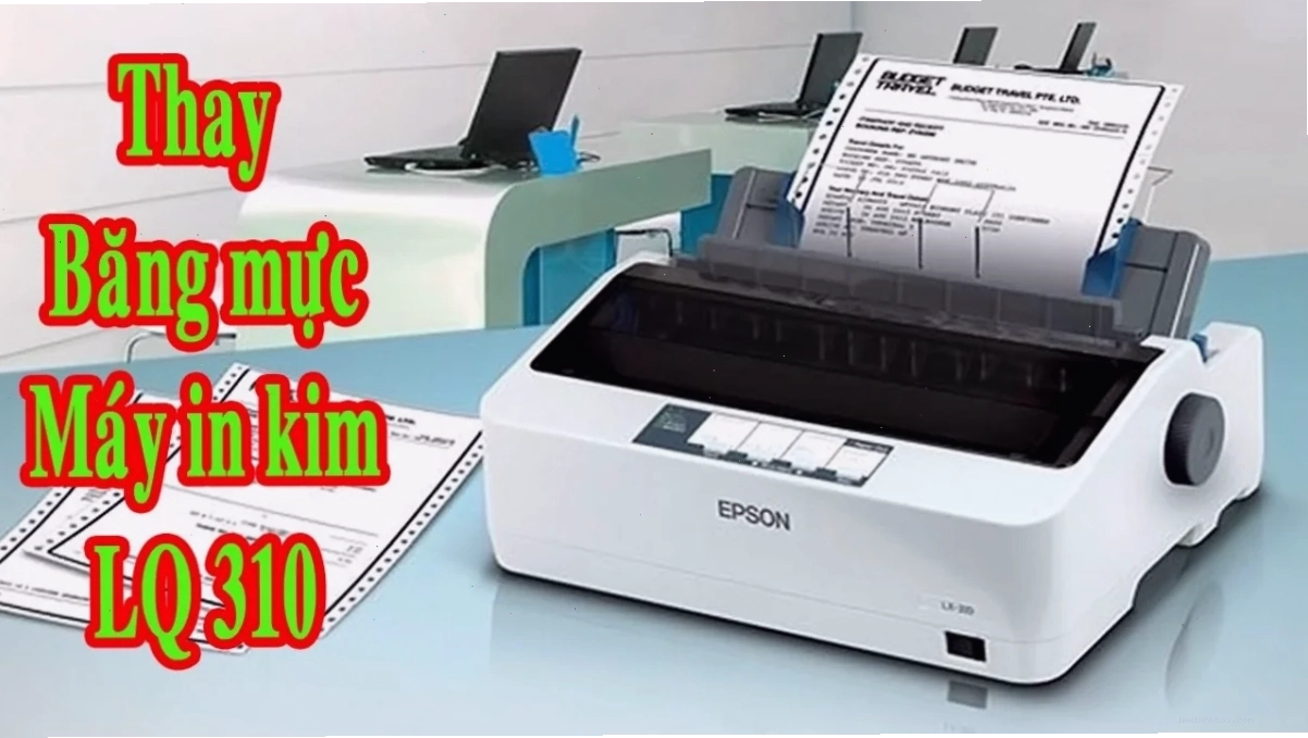 Máy in kim Epson LQ 310 với băng mực mới