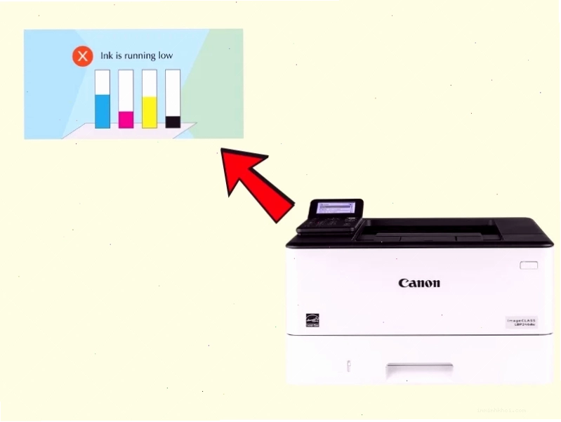 Mở nắp trước máy in Canon MF3010