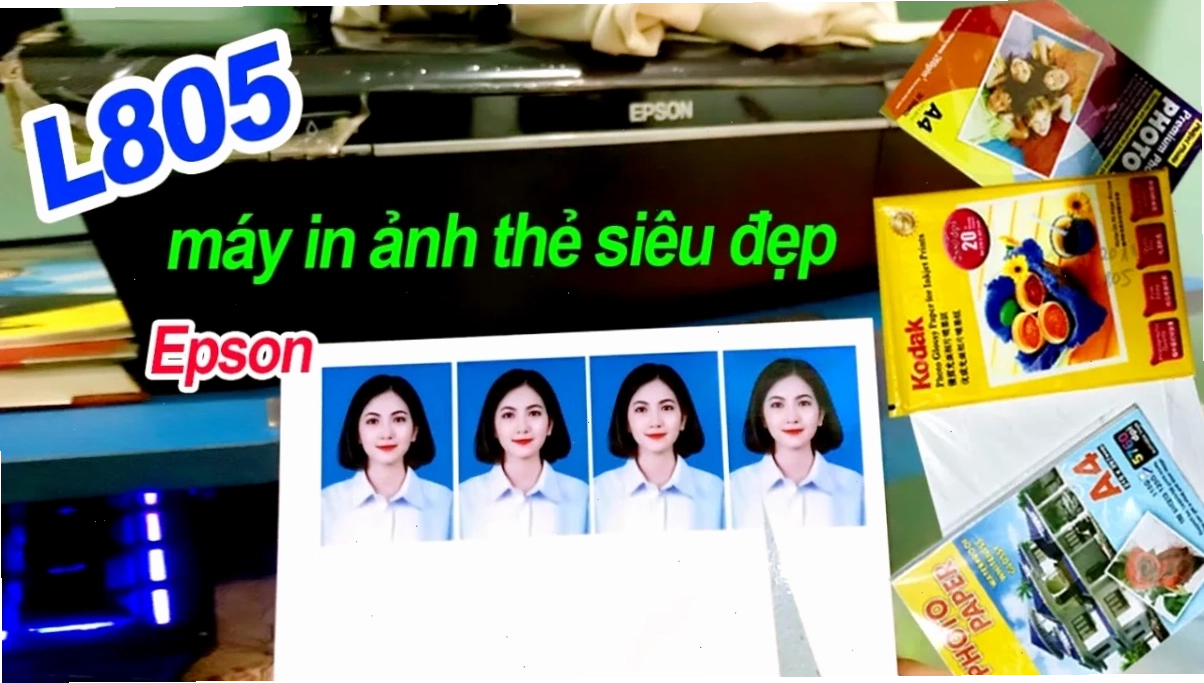 Nạp mực vào bình chứa của máy in Epson L805