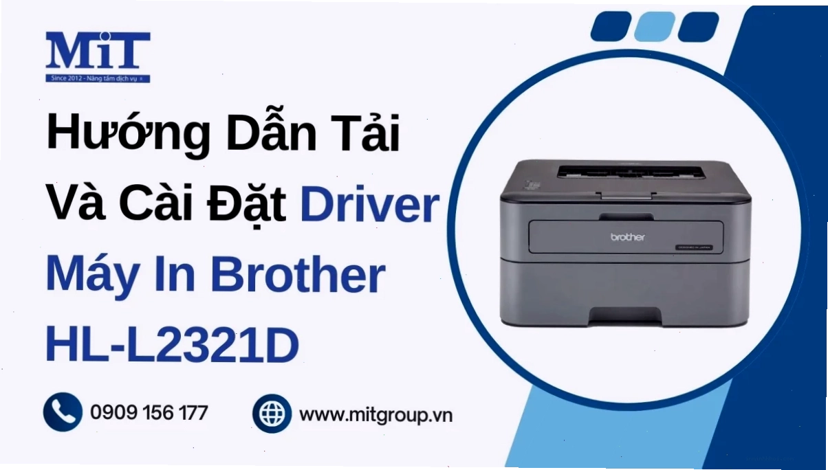 Quá trình cài đặt driver máy in Brother