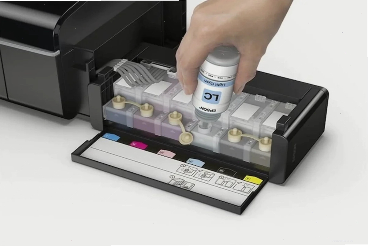 Quy trình đổ mực máy in Epson L1210