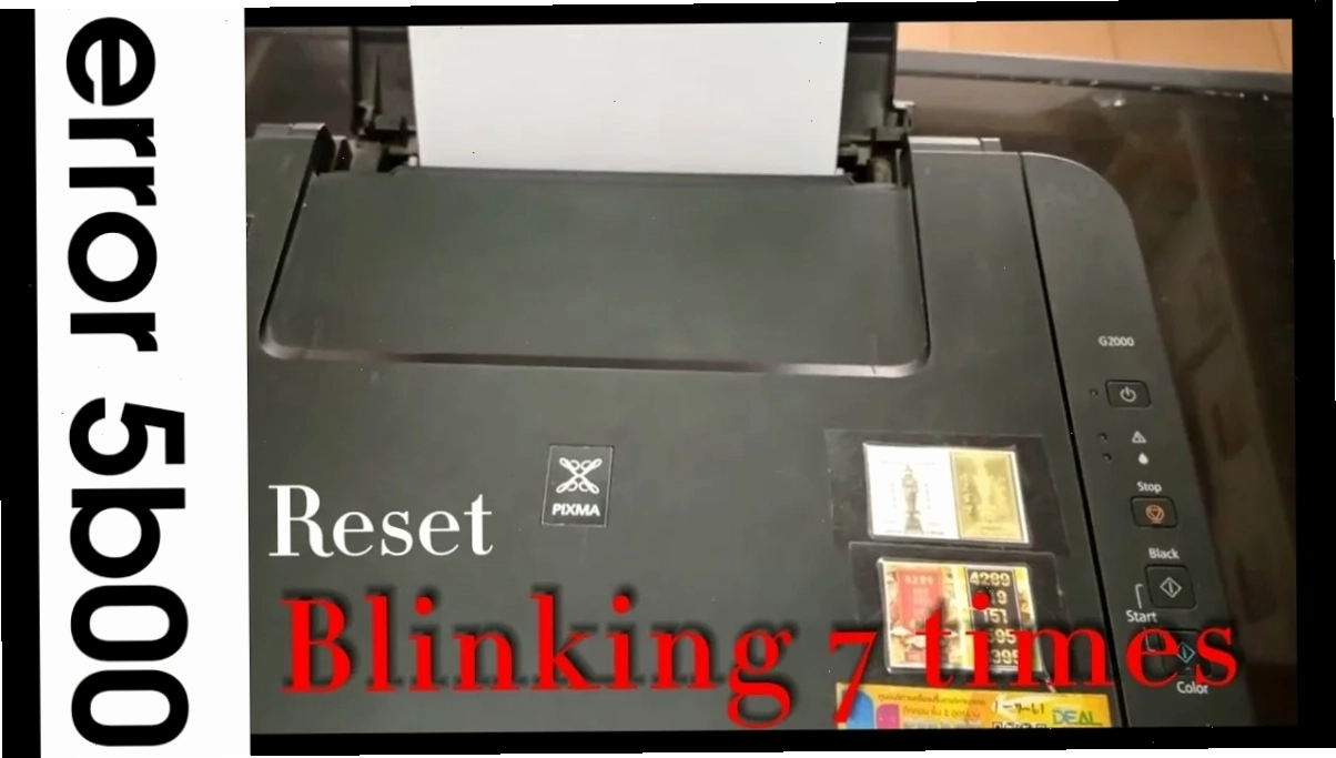 Quy trình reset máy in Canon G1000 báo lỗi 5B00 vào Service Mode