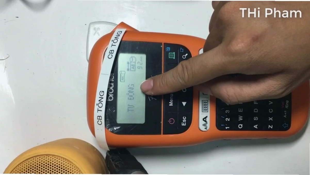 Sản phẩm nhãn in từ máy Brother PT-E110