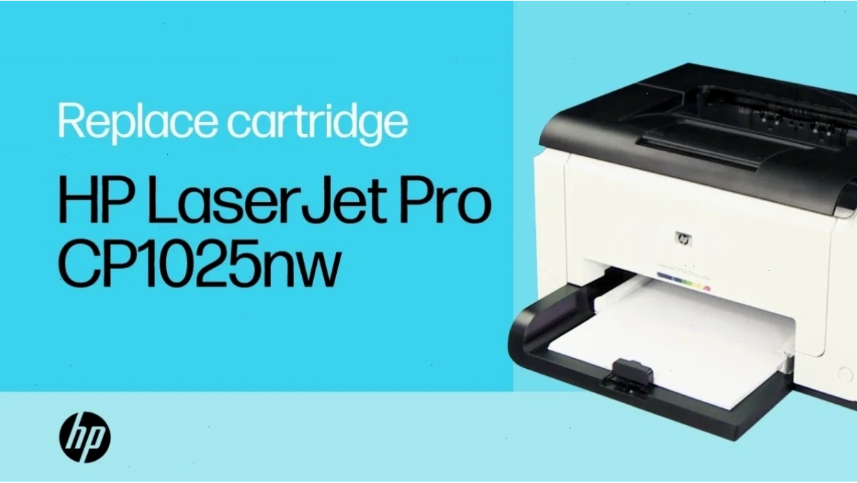 Tháo hộp mực khỏi máy in HP CP1025