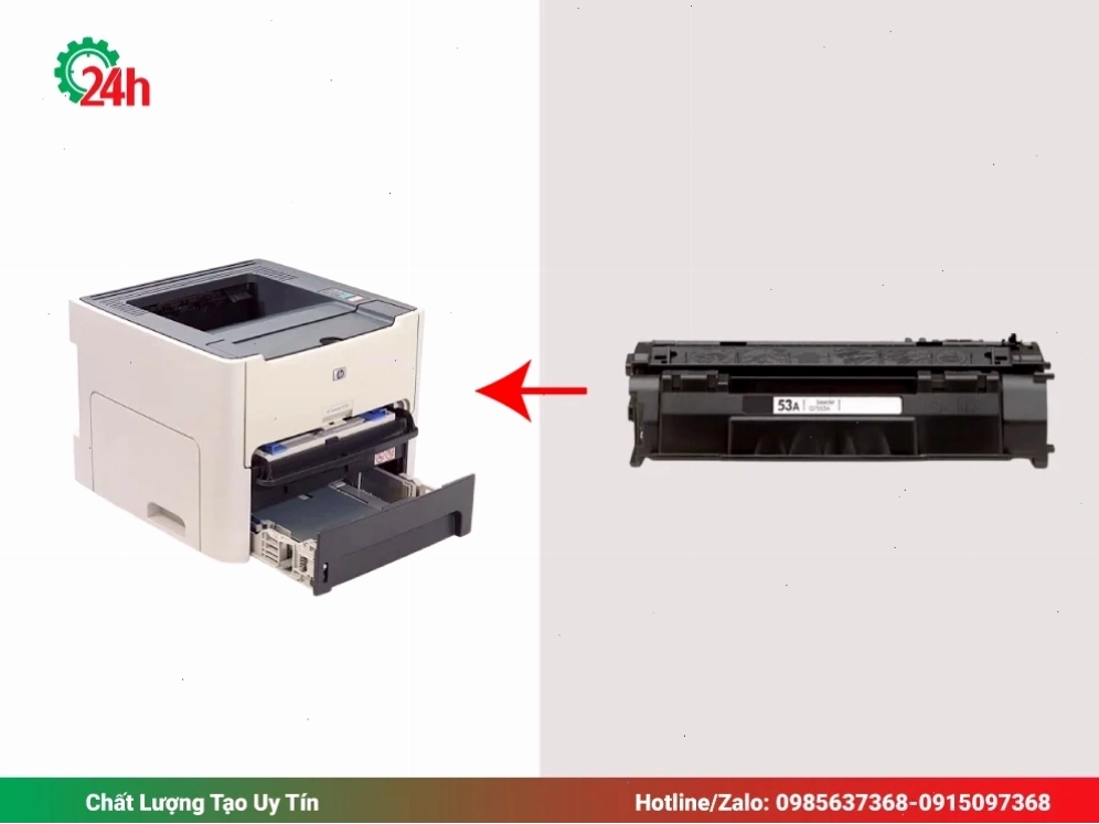 Tháo lắp hộp mực máy in HP để khắc phục lỗi không nhận mực