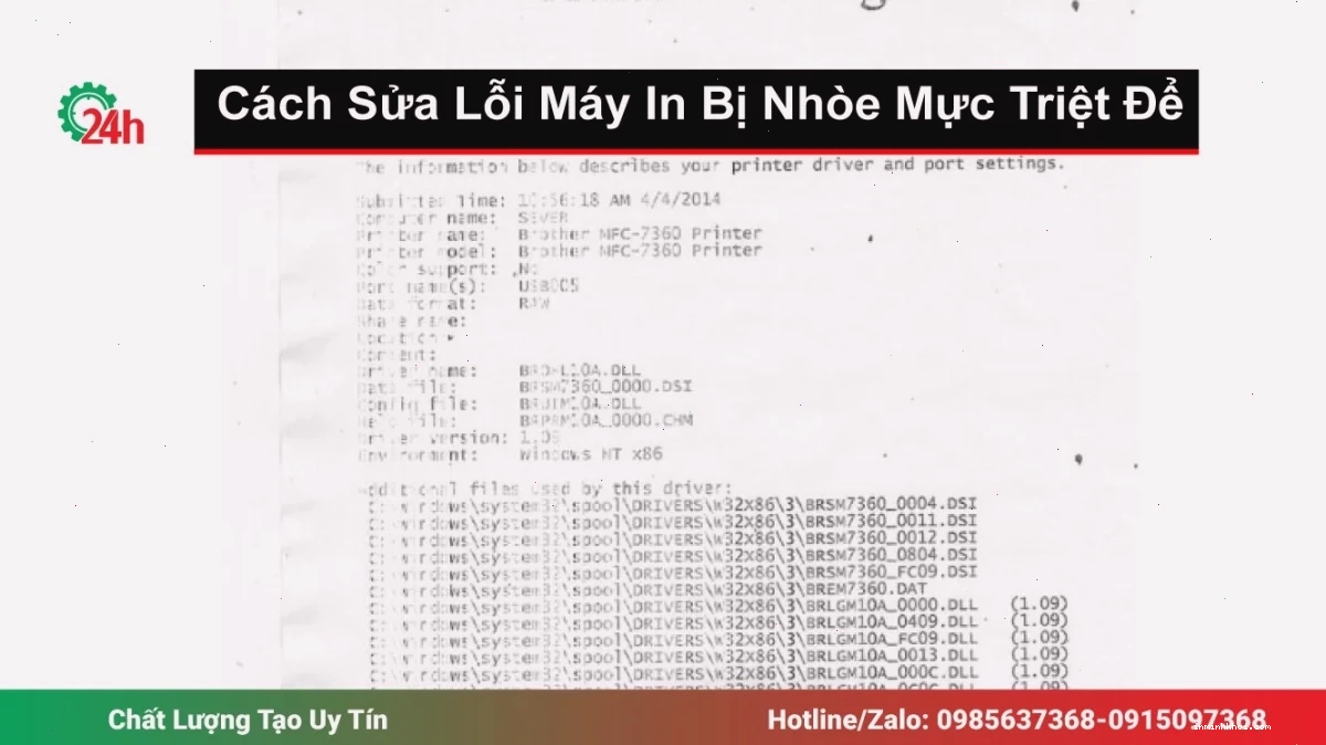 Thay mực máy in để khắc phục nhòe mực
