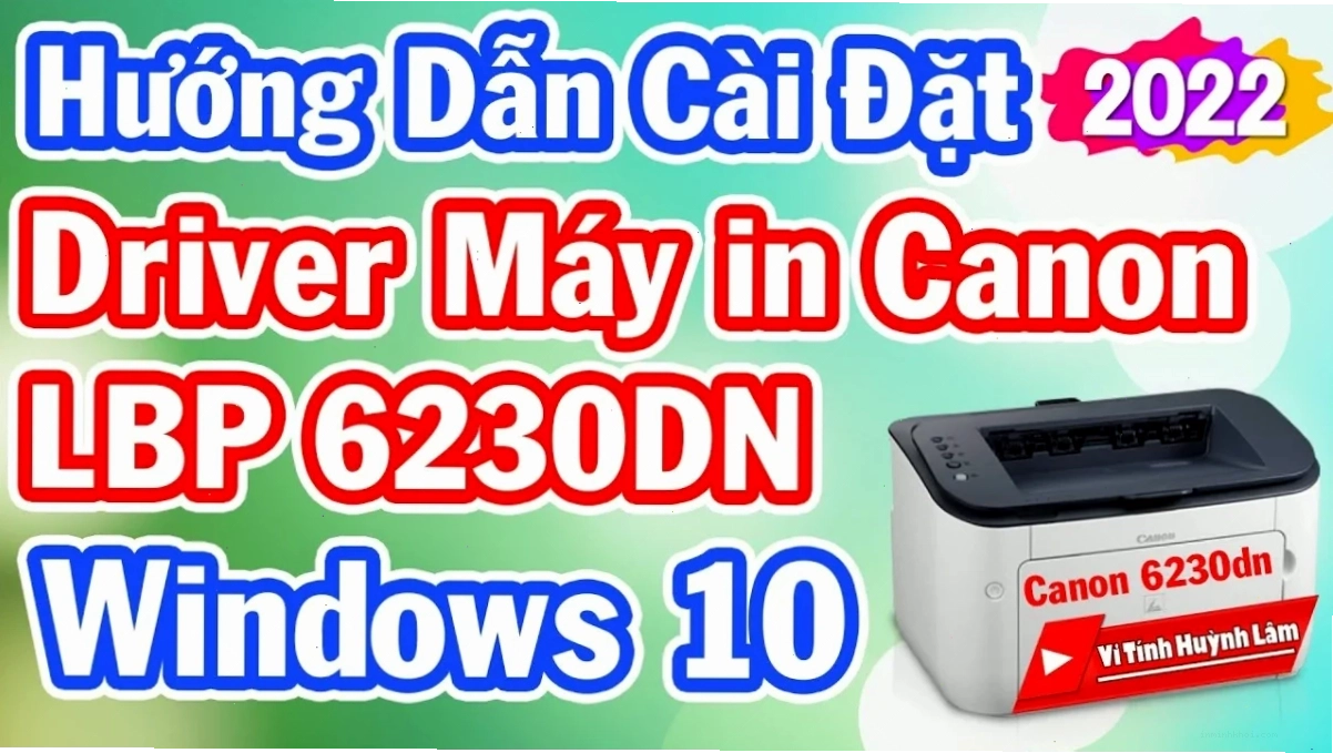 Thông báo hoàn tất cài đặt driver máy in Canon LBP 6230dn